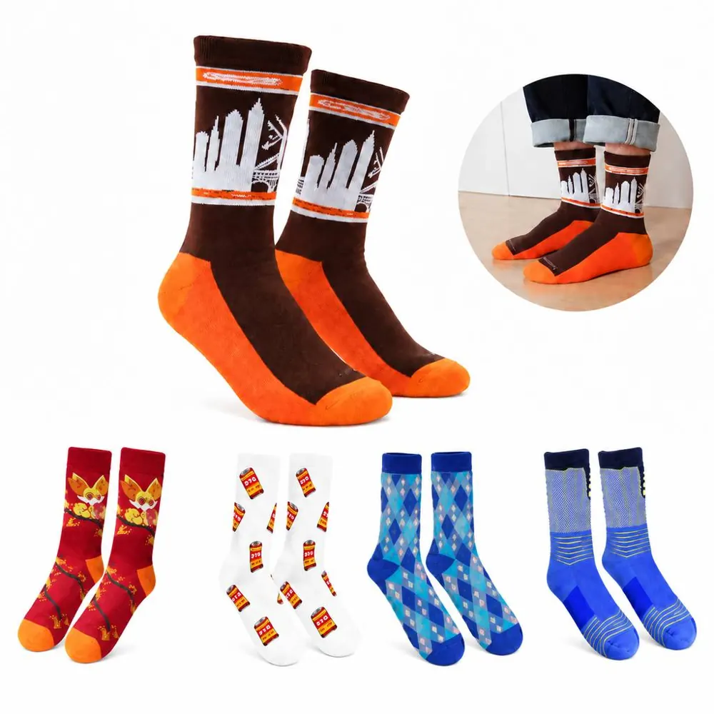 Breathable Cotton-Blend Comfort Socks for Daily Wear 2