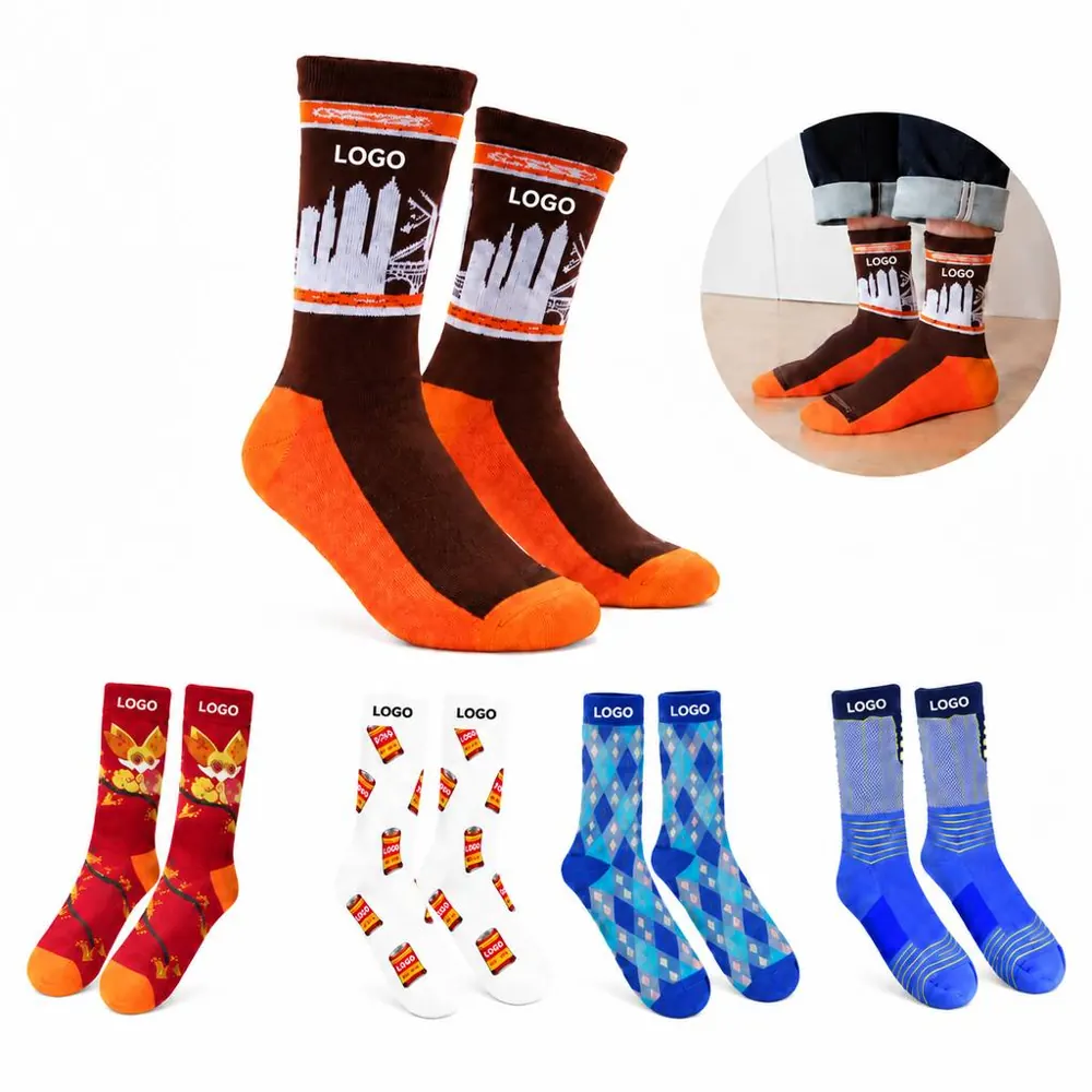 Breathable Cotton-Blend Comfort Socks for Daily Wear