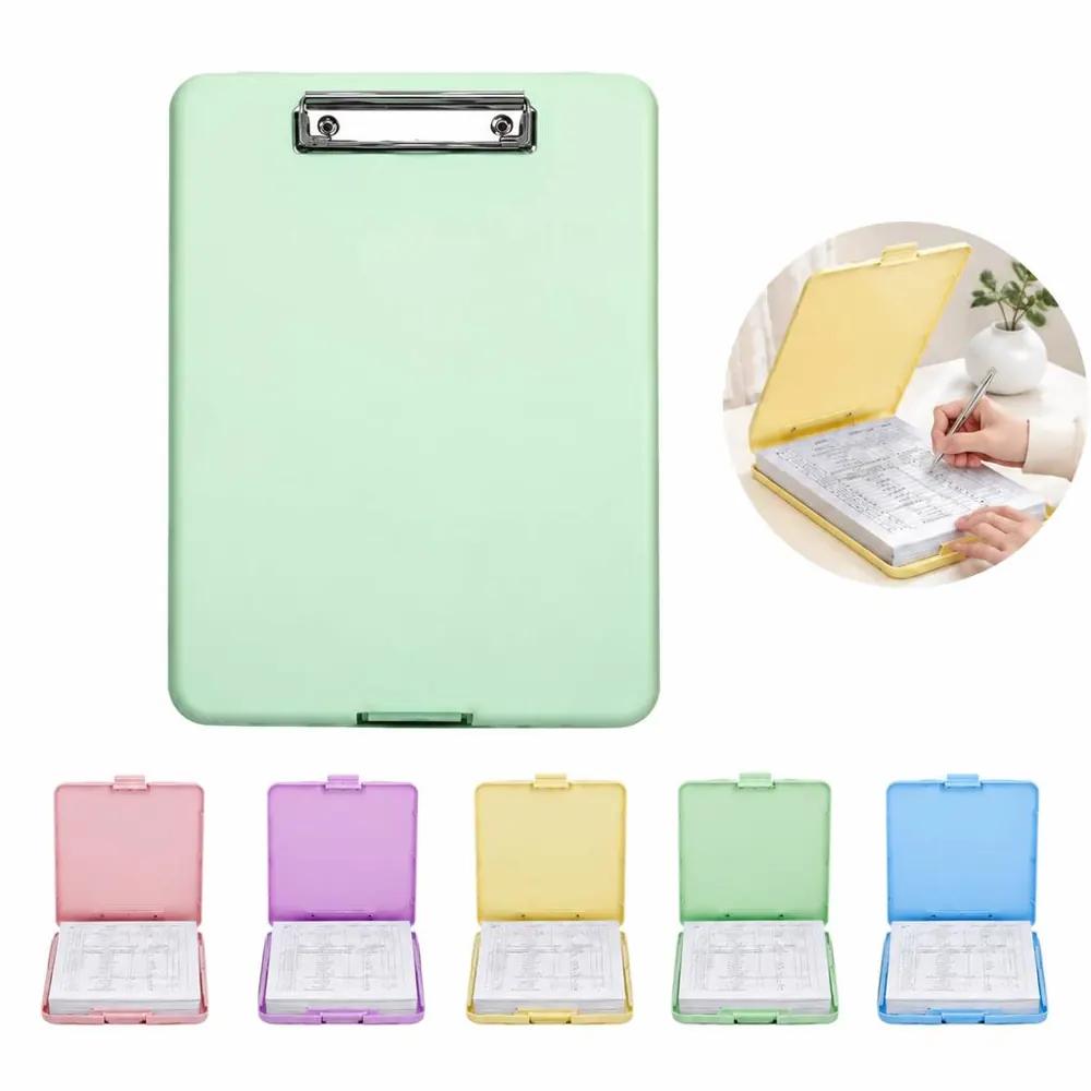 Plastic Storage Clipboard with Built-In Compartments 2