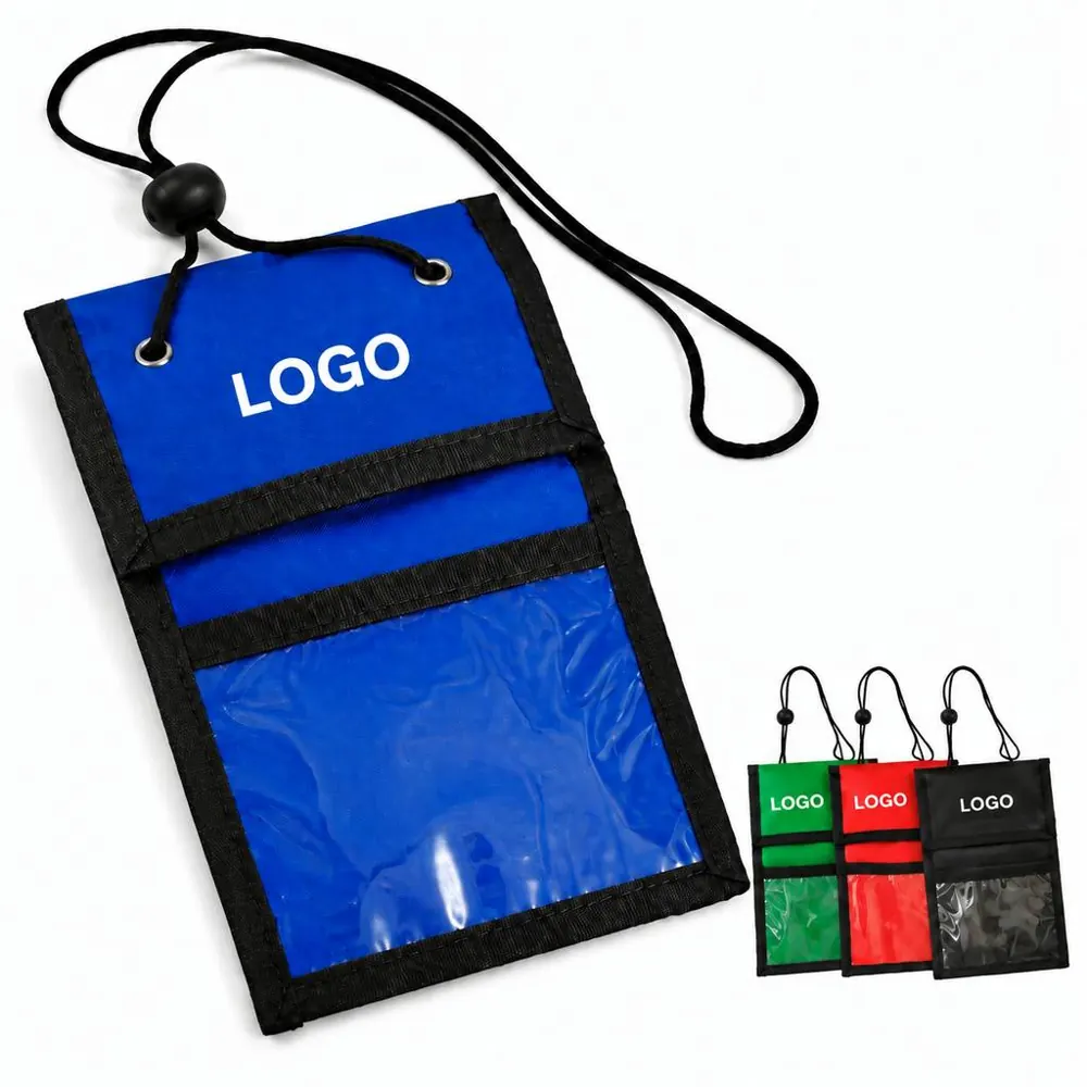Adjustable Neck Strap ID Badge Holder with Key Ring