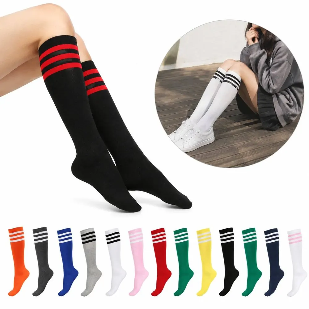 Moisture-Wicking Knee-High Athletic Socks for Training 2