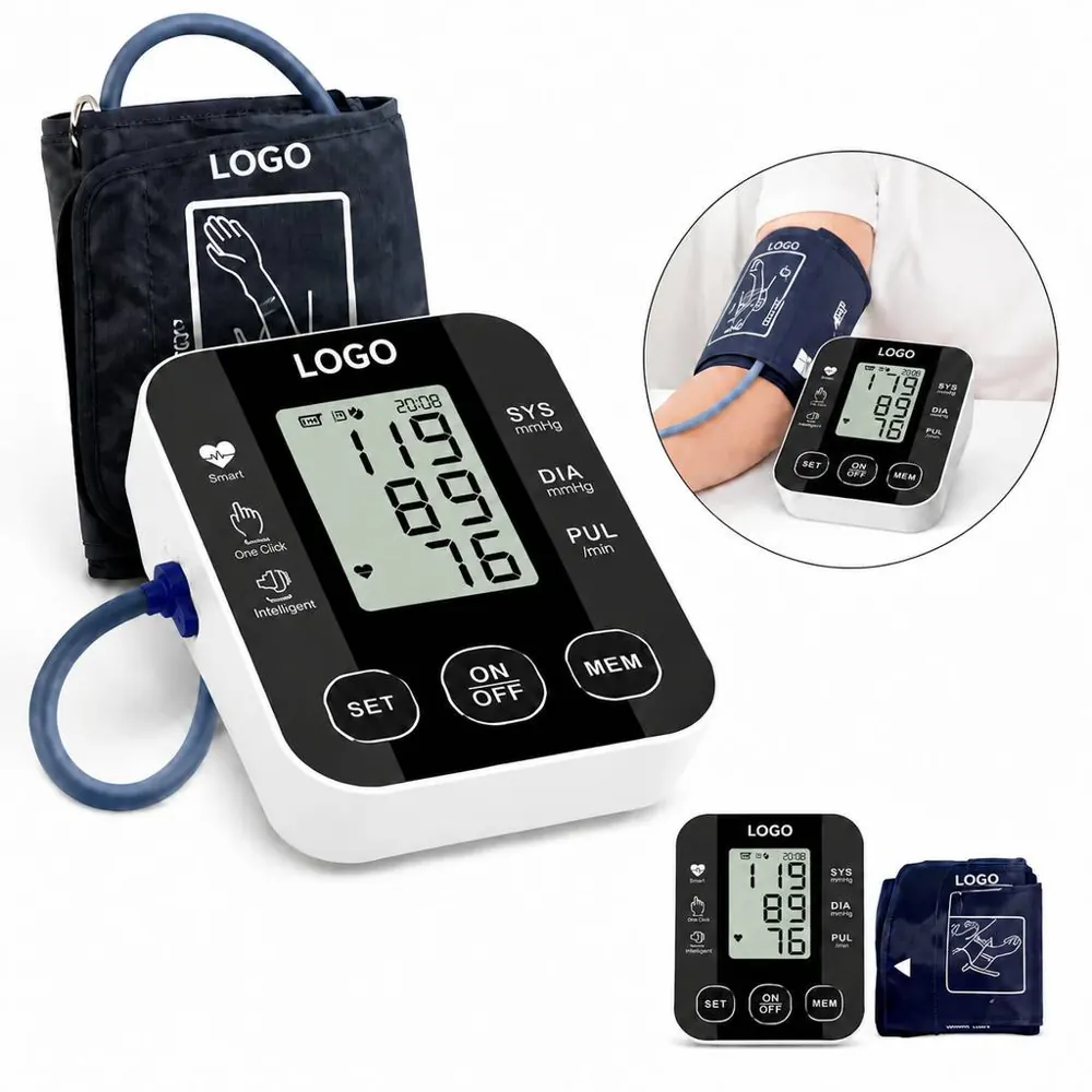 Bluetooth Upper-Arm Blood Pressure Monitor with Heart Rate