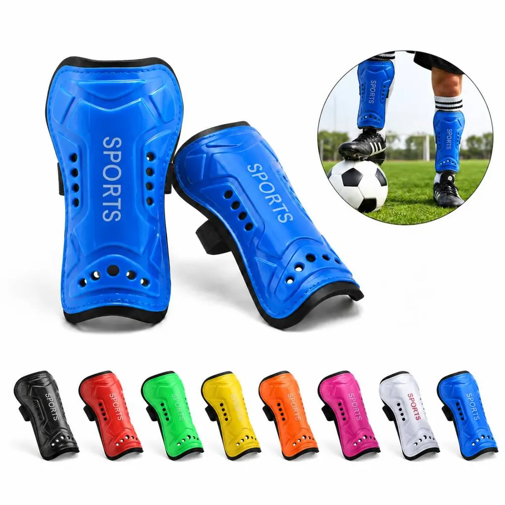 EVA Football Shin Guards with Secure Straps 2