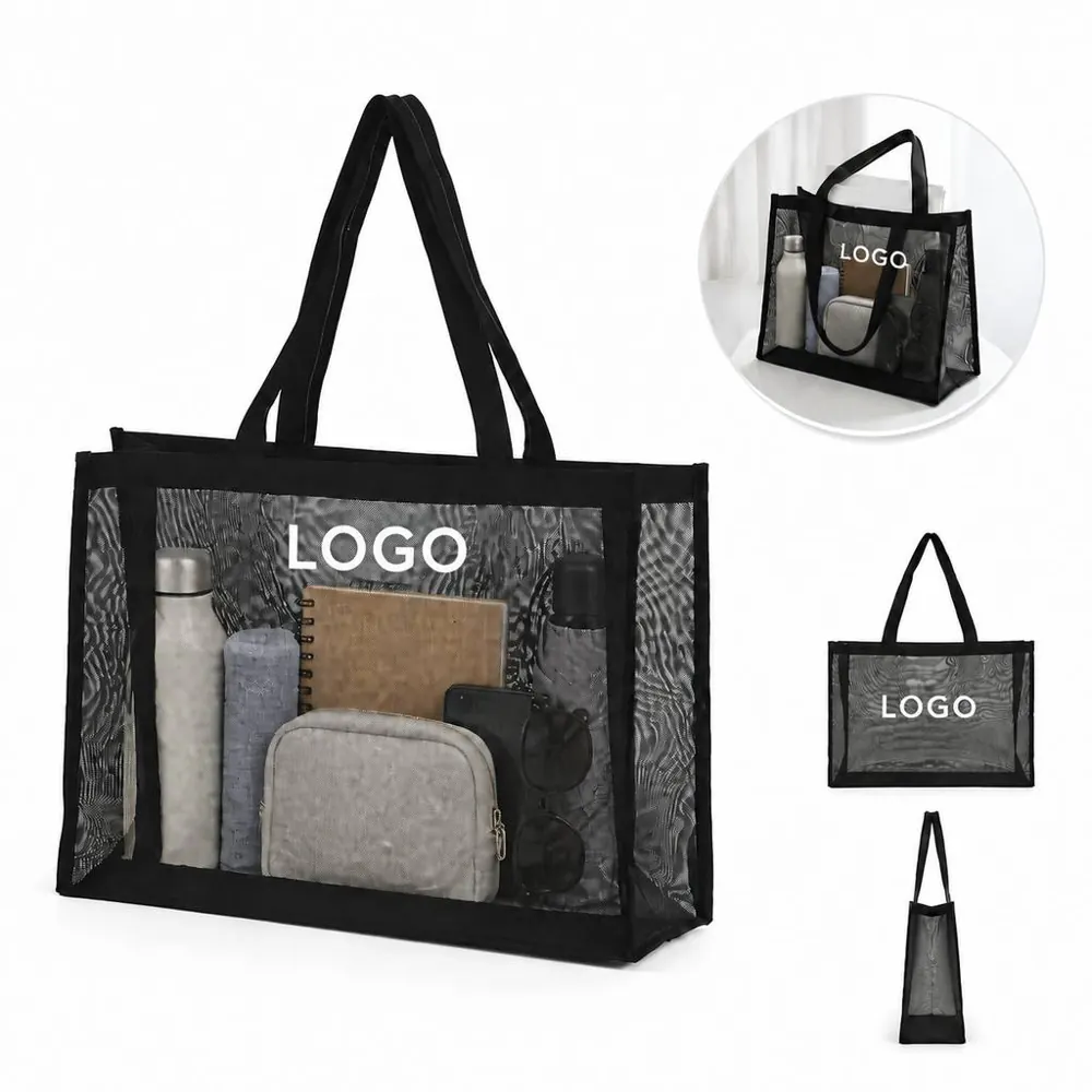 Reusable Foldable Mesh Shopping Tote for Groceries