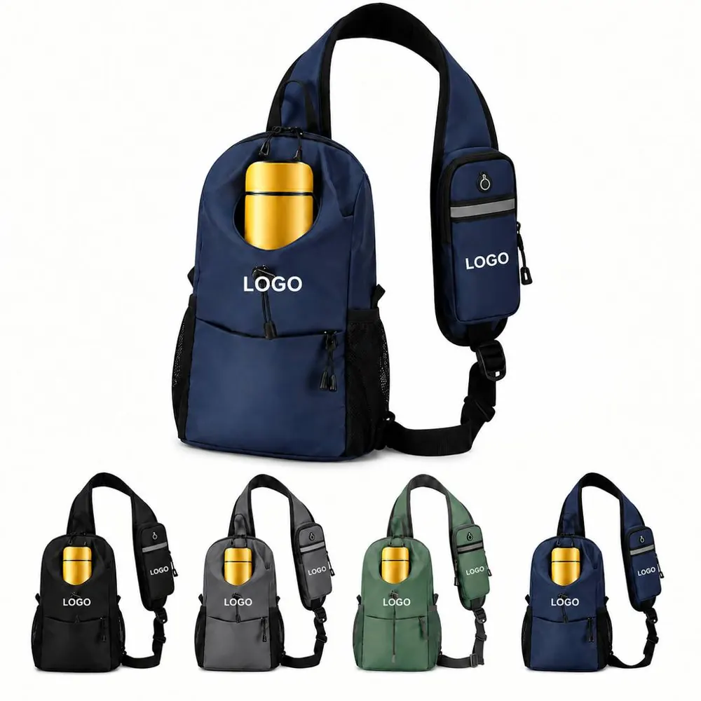 Compact Crossbody Pouch for Phone and Water Bottle