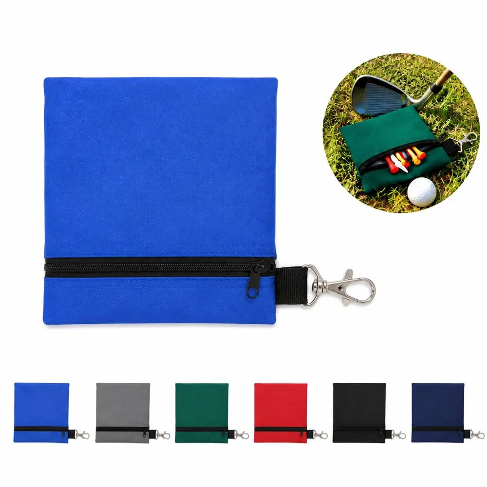 Nylon Golf Ball Pouch with Zipper Waist Attachment 2