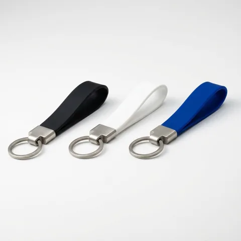 The Chroma Keeper: Durable Silicone Key Band in Rainbow Print