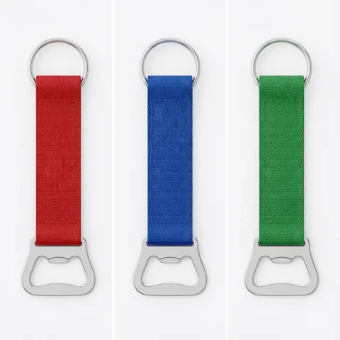 The Wristlet Wrench: Durable Woven Strap Bottle Opener Keychain