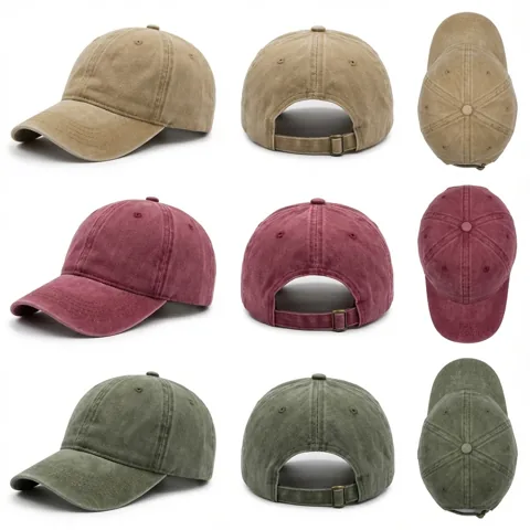 Classic Distressed Denim Cap | Soft 100% Cotton & Breathable Fit for All