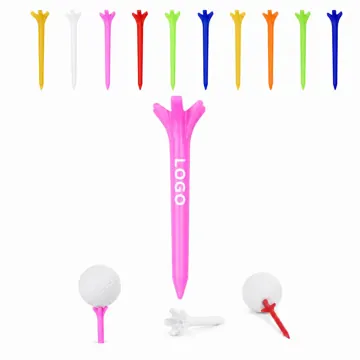 Reusable 2-3/4" Claw Top Plastic Golf Tees for Stable
