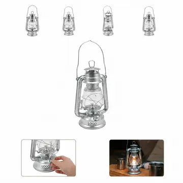Vintage Kerosene Camping Lantern with Adjustable Flame
