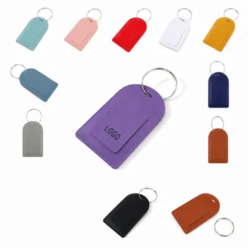 PU Leather Privacy Luggage Tags with Metal Loop
