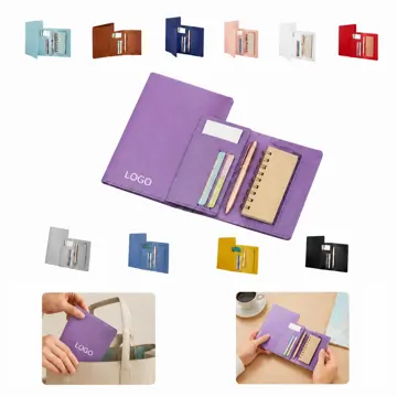 Slim PU Leather Passport Wallet with Multiple Card Slots