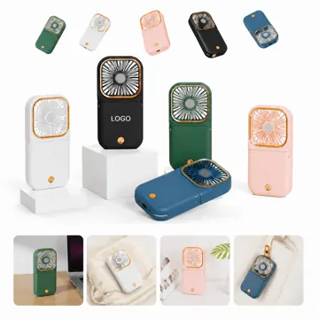 Rechargeable Foldable Fan with Power Bank