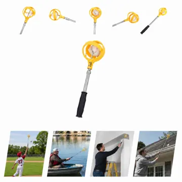 Telescopic Golf Ball Retriever with Locking Scoop