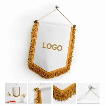 Custom Double-Sided Satin Pennant Banner for Events