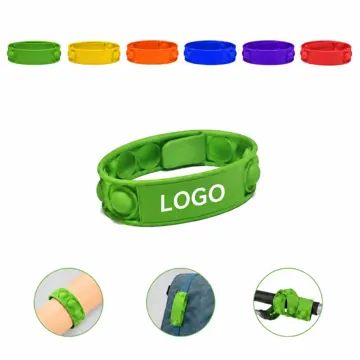Stress Relief Pop Bracelet Reusable Silicone Fidget