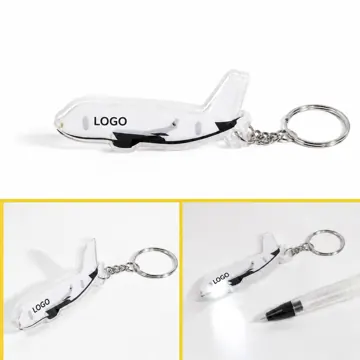 Airplane LED Keychain Flashlight Compact Portable Light