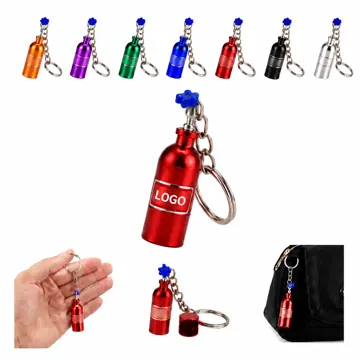 Aluminum Turbo Keychain Leak-Proof Mini Bottle for Liquids