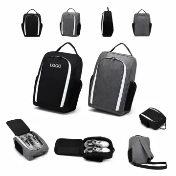 Large Opening Golf Shoe Bag with Pockets for Accessories