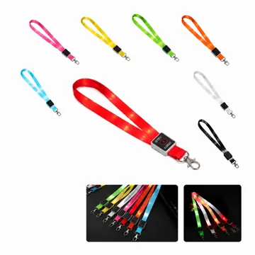LED Lighted Event Badge Strap with Adjustable Fit