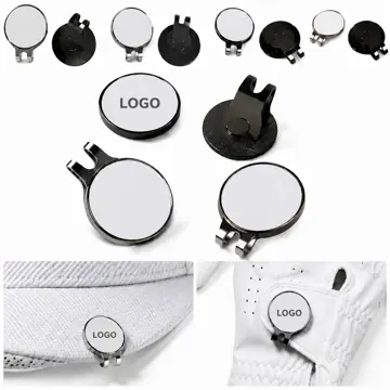 Magnetic Golf Hat Clip with Removable Ball Marker