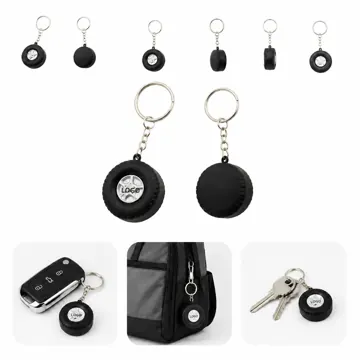 Tire Shape Stress Reliever Keychain for Travel Anxiety