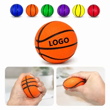 Mini Basketball Stress Relief Ball - Soft Foam Squeeze Toy