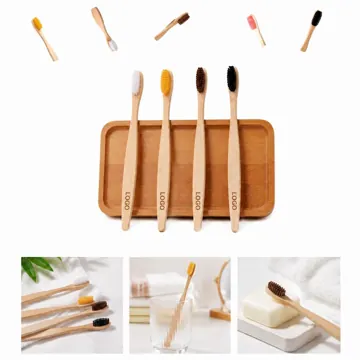 Bamboo Toothbrush with Soft Nylon Bristles