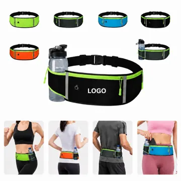 Neoprene Running Waist Bag with Water Bottle Holder