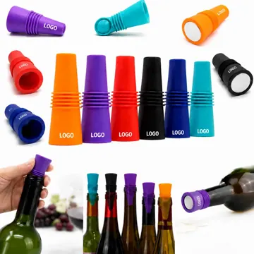 Reusable Silicone Wine Stopper Airtight Seal for Freshness