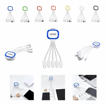 5-in-1 LED Multi Charging Cable with Carrying Hook