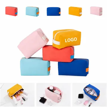 Waterproof PU Travel Makeup Pouch with Multiple Compartments