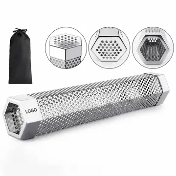 Stainless Steel Smoker Tube for BBQ, 5-Hour Wood Pellet