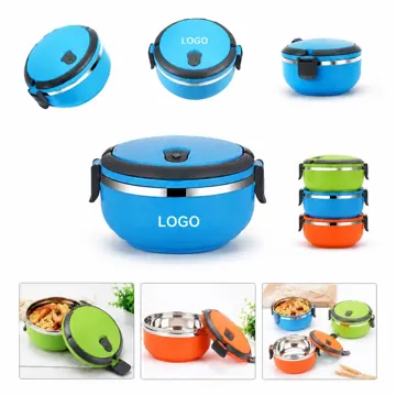 Stainless Steel Airtight Round Food Storage Lunchbox