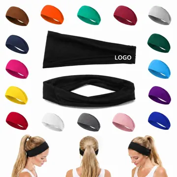 Extra Wide Headbands for Yoga & Workout, Sweat-Absorbing
