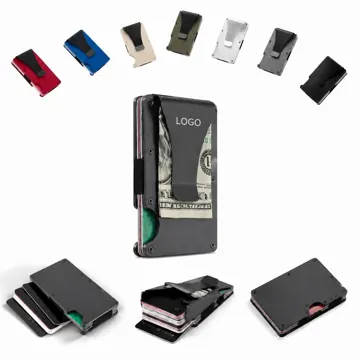 RFID Blocking Aluminum Wallet for Credit Cards and Cash