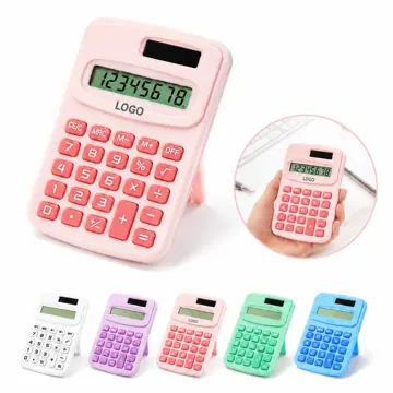 Mini Solar Calculator with Color LCD, Portable Eco-Friendly