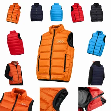 Packable Insulated Down Puffer Vest for Layering