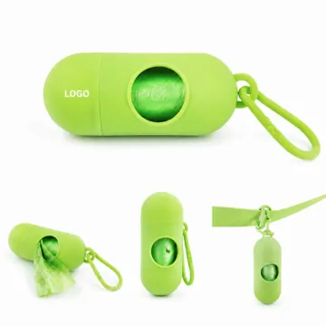 Refillable Pet Waste Bag Dispenser with Carabiner Clip