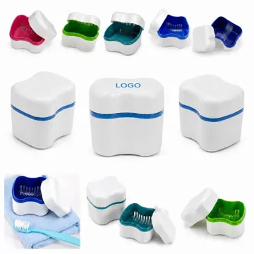 Airtight Denture Storage Box for Travel, Leak-Proof