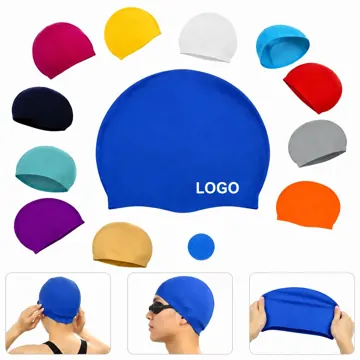 Elastic Silicone Swim Cap for Training & Recreational