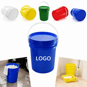 5 Gallon Plastic Bucket with Secure Lid and Sturdy Handle