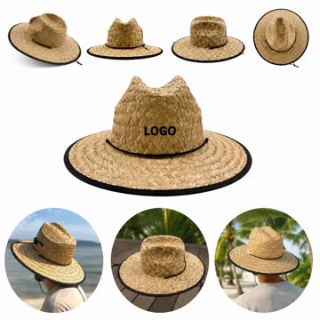 Handwoven Wide Brim Straw Sun Hat for Beach Travel