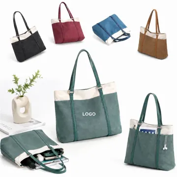 Vintage Laptop Tote Bag with Padded Compartment