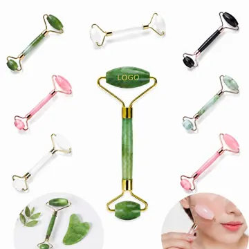 Natural Jade Face Roller & Gua Sha Set for Glowing Skin