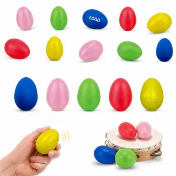 Colorful Plastic Egg Shakers for Rhythm Music Learning
