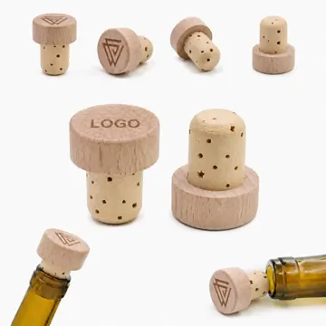 Natural Cork Wine Stopper Airtight Seal for Freshness