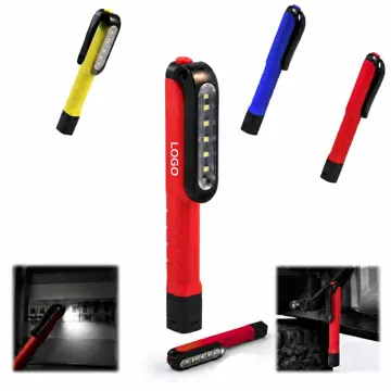6-LED Pen Light with Clip for Inspection & Camping