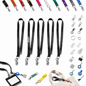 Customizable Breakaway Lanyard with Metal Clip for ID Cards